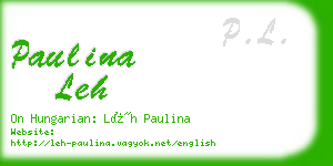 paulina leh business card